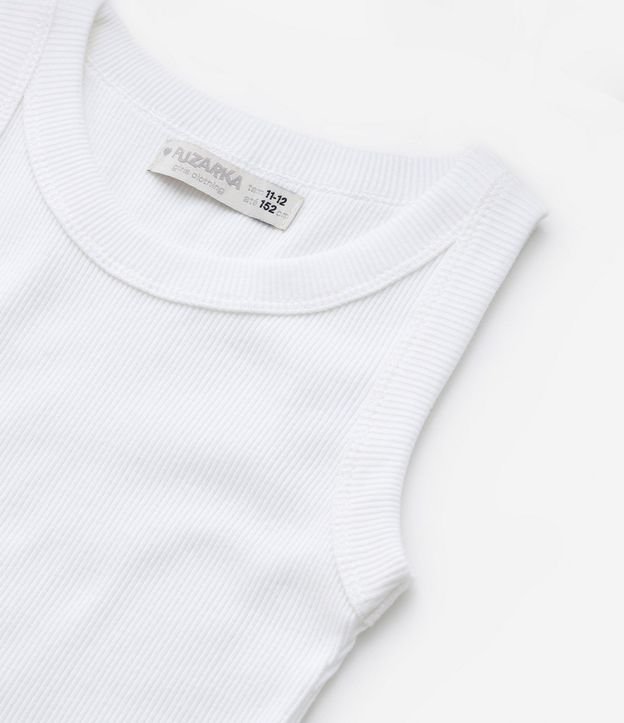 Musculosa Cropped Infantil en Rib - Talle 5 a 14 años 5