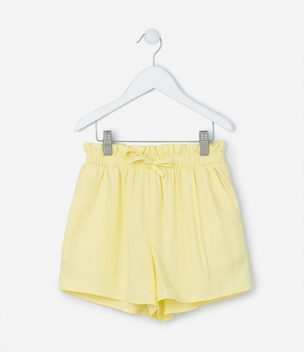 Short Clochard Infantil en Viscosa con Lazo - Talle 5 a 14 años