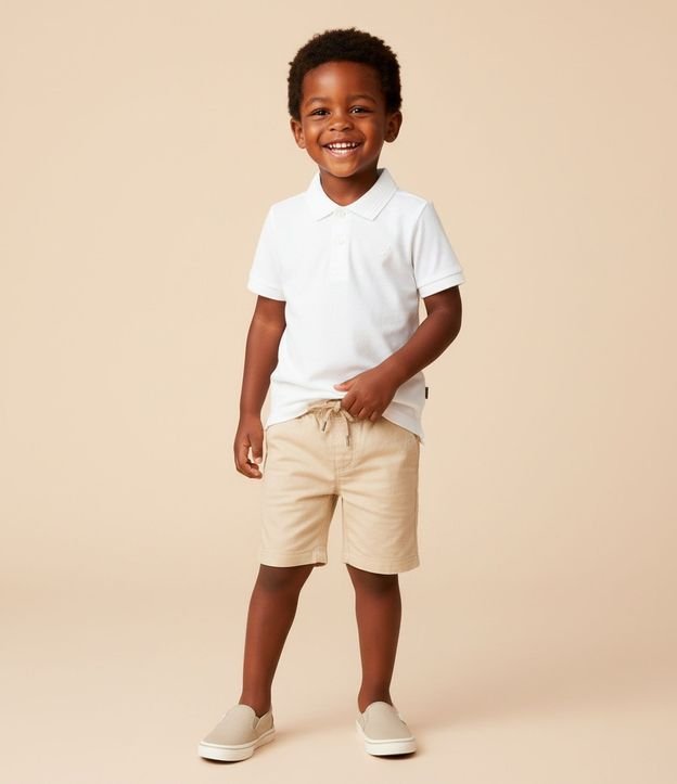 Bermuda Infantil en Lino con Bolsillo - Talle 1 a 5 años