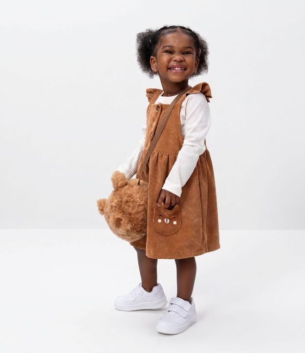 Bolso Transversal Infantil en Forma de Osito Peluche - Talle U