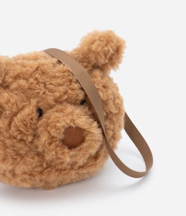 Bolso Transversal Infantil en Forma de Osito Peluche - Talle U 7