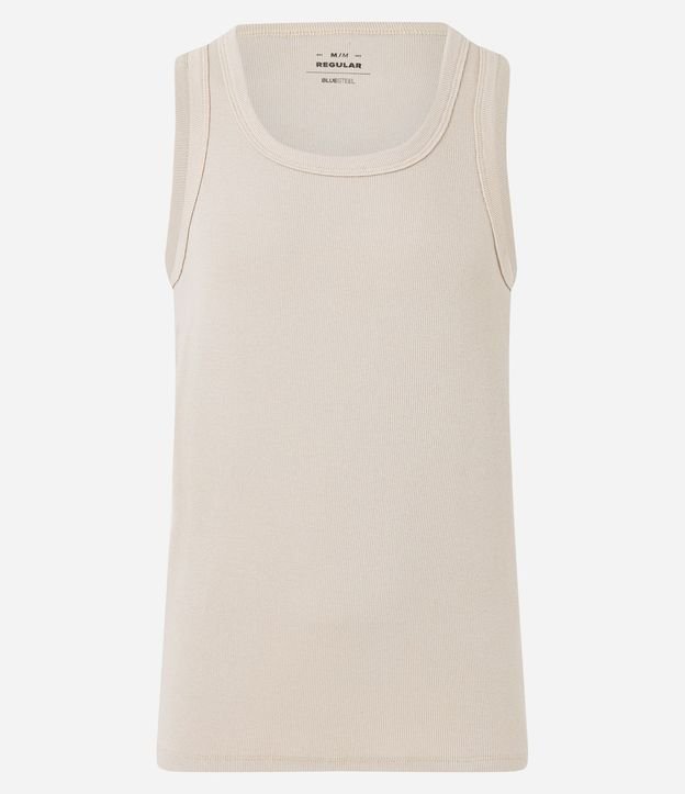 Musculosa Regular Básica en Rib de Algodón 8