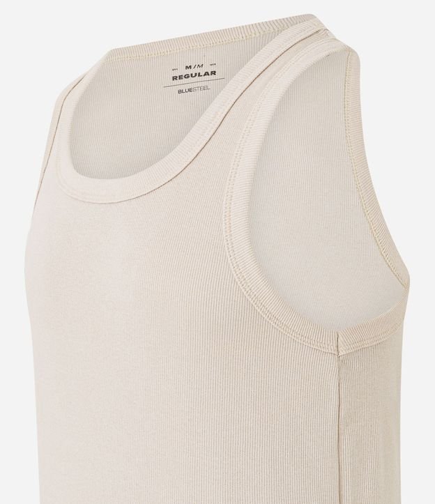 Musculosa Regular Básica en Rib de Algodón 9