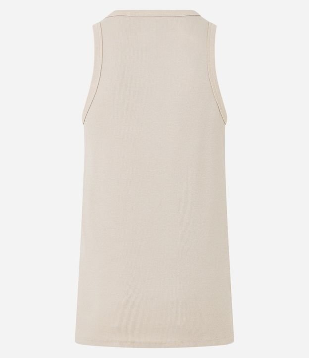 Musculosa Regular Básica en Rib de Algodón 10