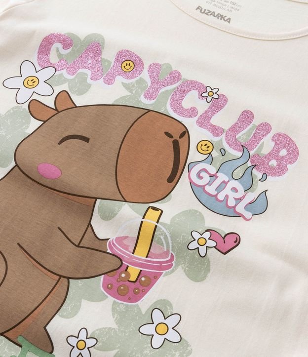 Remera Infantil Manga Larga con Estampado en Carpincho - Talle 5 al 14 años 4