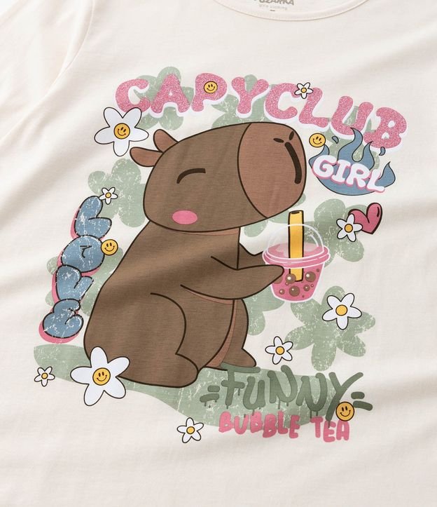 Remera Infantil Manga Larga con Estampado en Carpincho - Talle 5 al 14 años 6
