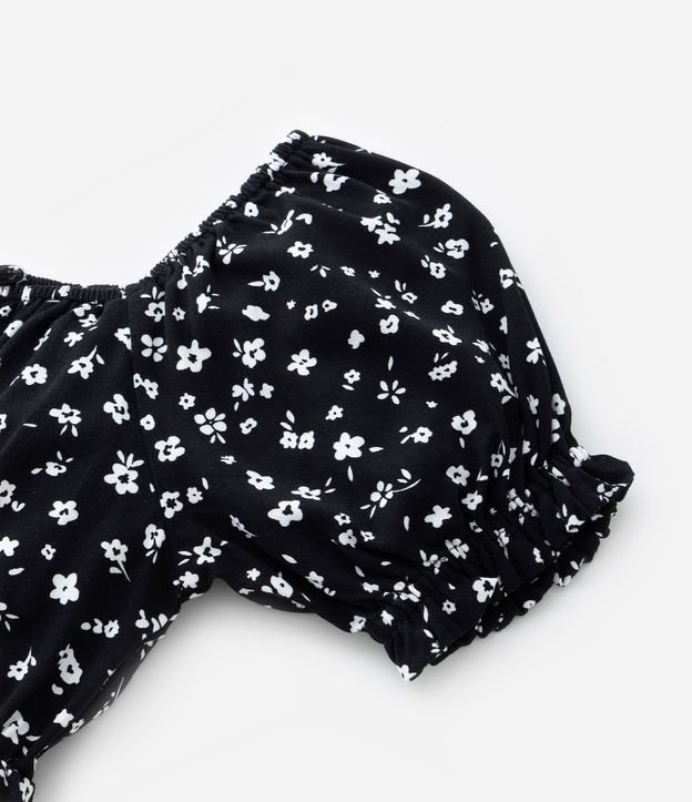 Vestido Infantil en Viscosa con Estampa Floral - Talle 5 a 14 años 6