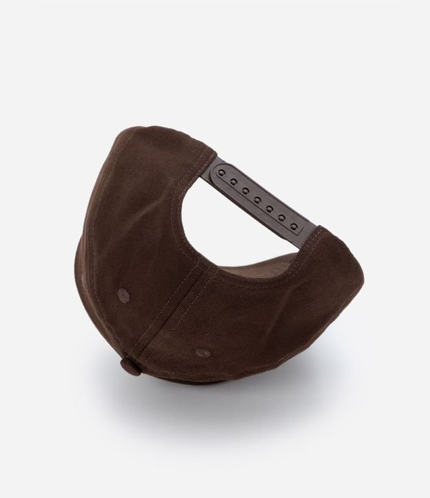 Gorra Ala Curva de Algodón Bordado New York 8
