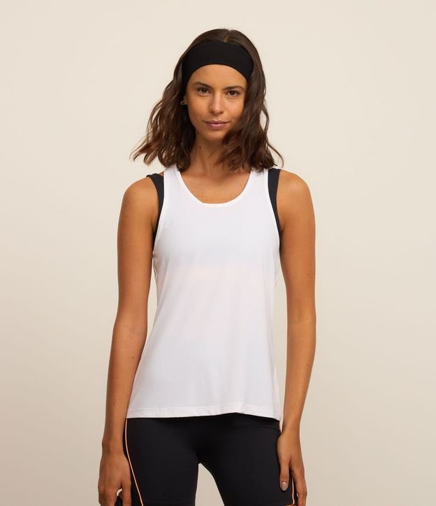 Musculosa Nadador Deportiva en Microfibra con Furos