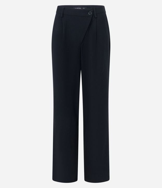 Pantalón Recto Sastrería con Cintura Asimétrica 5