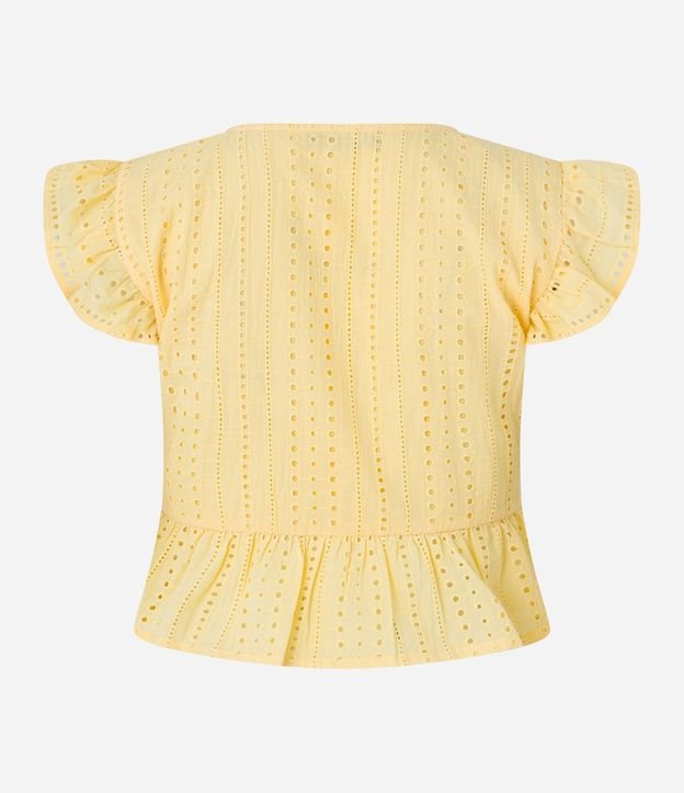 Blusa sin Manga en Laise con Volado en la Sisa 6