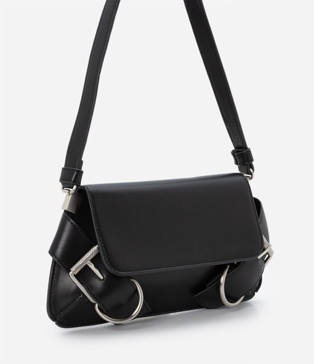 Cartera Baguette Pequeña con Detalles de Hebillas 2