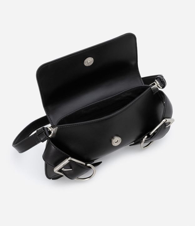 Cartera Baguette Pequeña con Detalles de Hebillas 5