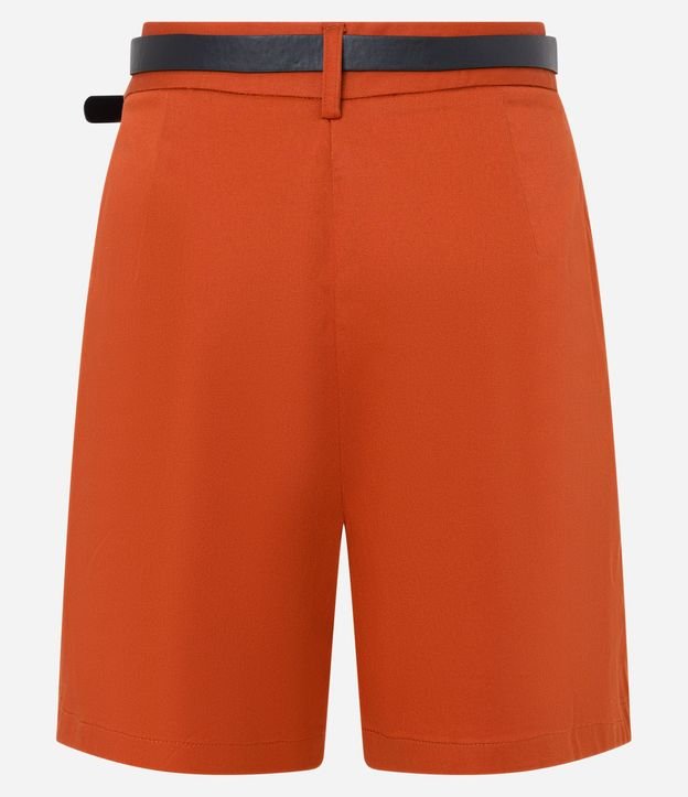 Short Sastrería con Cinturón de PU y Hebilla de Metal 6