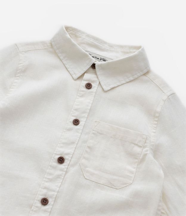 Camisa Infantil Lino con Bolsillo y Botones - Talle 1 a 4 años 14