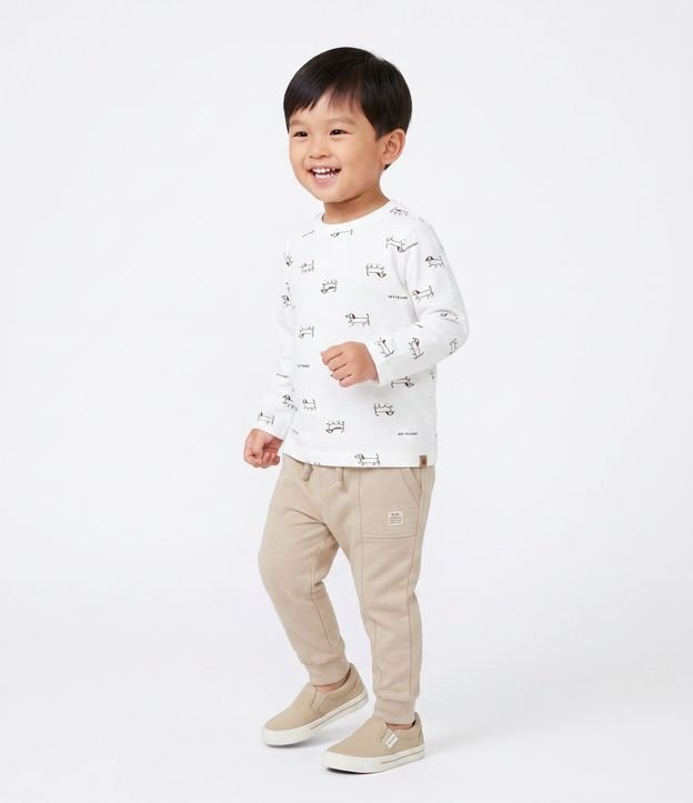Pantalón Infantil en Modal con Recortes y Bolsillos - Talle 1 a 6 años 2
