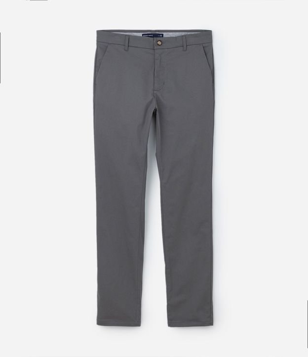 Pantalón Slim en Sarga con Bolsillos Cuchillo 5