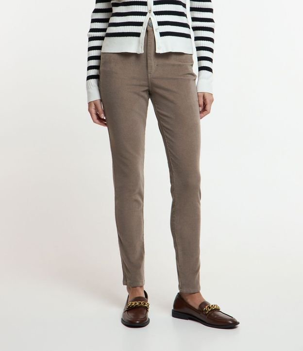 Pantalón Skinny en Terciopelo Cotelê 3