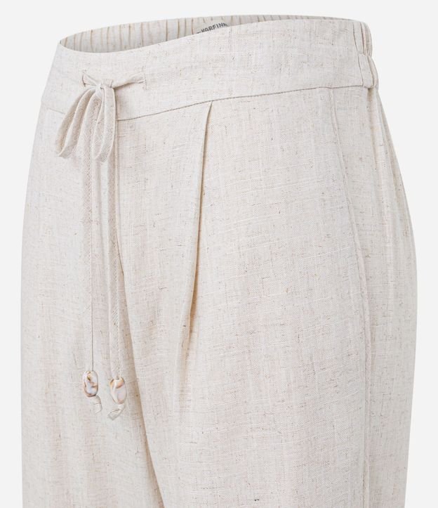 Pantalón Fluído en Viscolino con Cintura Elástica y Lazo 7