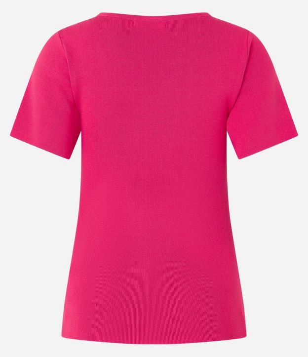 Blusa en Viscosa con Aro Abierto en el Escote V 7
