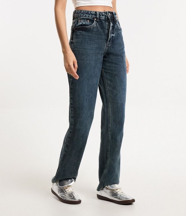 Pantalón Recto en Jeans con Bolsillos 2