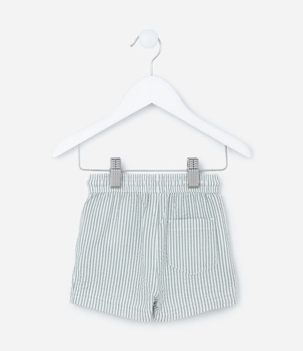 Bermuda Infantil Rayada y con Pequeño Bolsillo - Talle 0 a 18 meses 2