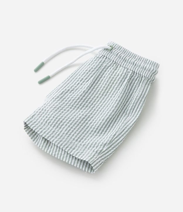 Bermuda Infantil Rayada y con Pequeño Bolsillo - Talle 0 a 18 meses 4