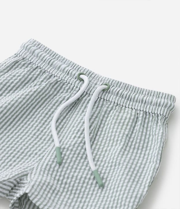 Bermuda Infantil Rayada y con Pequeño Bolsillo - Talle 0 a 18 meses 5