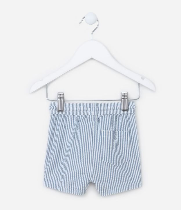 Bermuda Infantil Rayada y con Pequeño Bolsillo - Talle 0 a 18 meses 2