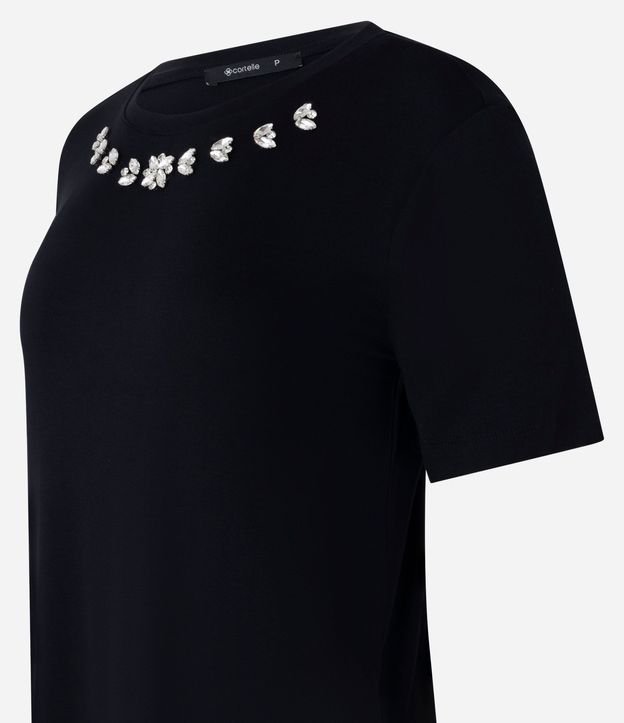 Blusa en Viscosa con Brillo Floral en el Cuello 6