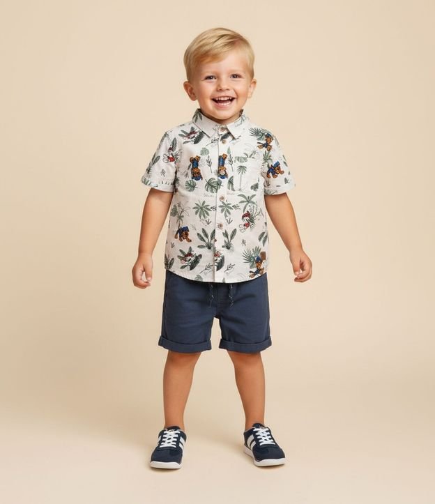 Camisa Infantil en Algodón Estampa Paw Patrol - Talle 1 a 5 años