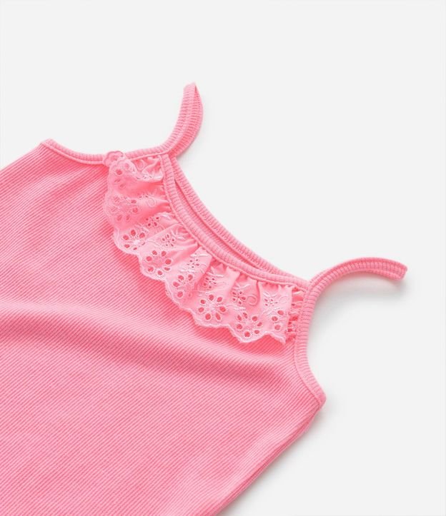 Musculosa Infantil con Volado Broderie - Talle 1 a 5 años 6