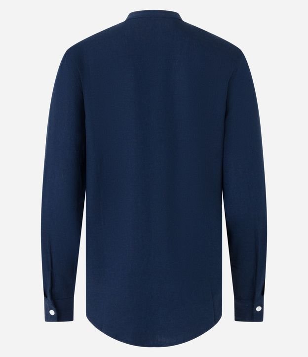 Camisa en Viscolino con Escote V 8