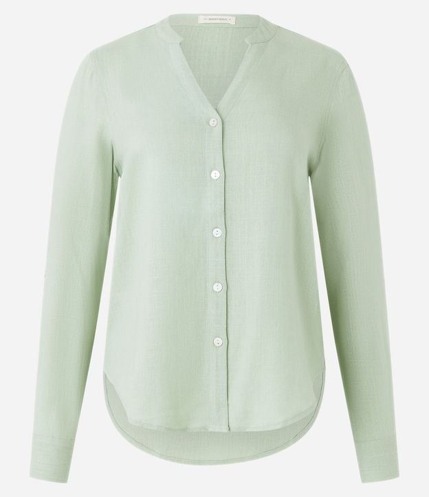 Camisa en Viscolino con Escote V 5
