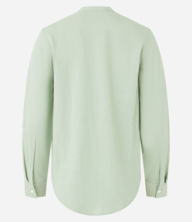 Camisa en Viscolino con Escote V 7