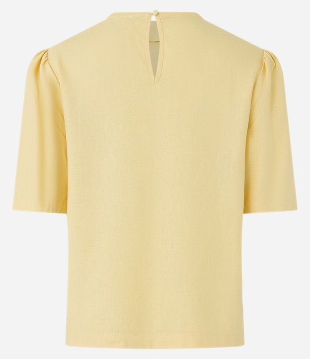 Blusa en Viscolino con Manga Abullonada 5