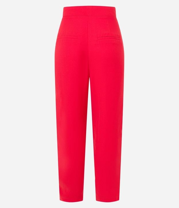 Pantalón Carrot Sastrería con Pliegues y Botón en el Bajo 6