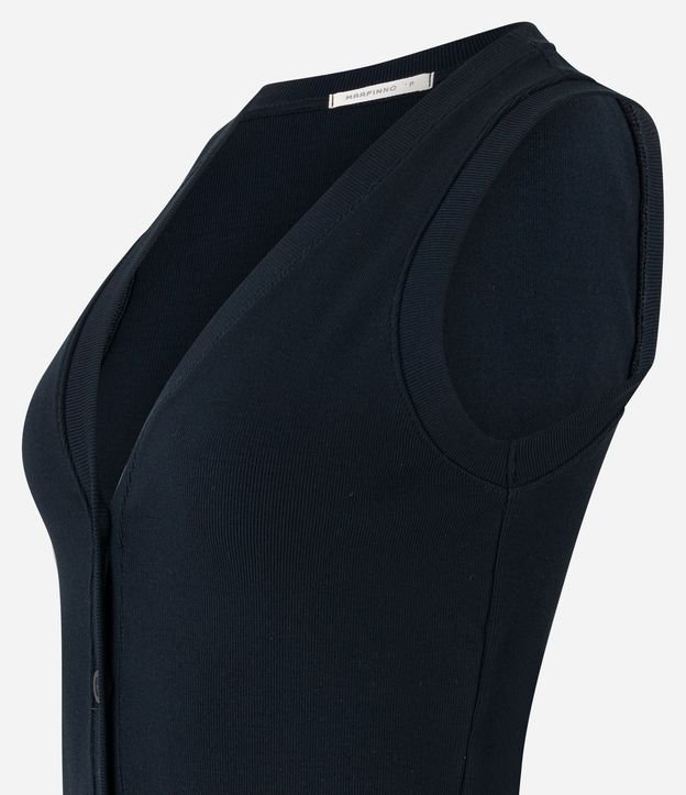 Blusa Chaleco en Rib con Abotonado Delantero 7