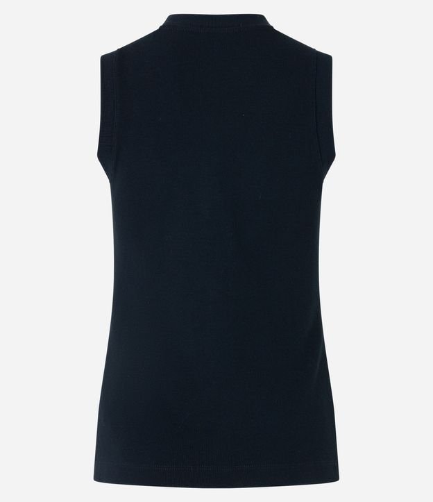 Blusa Chaleco en Rib con Abotonado Delantero 8