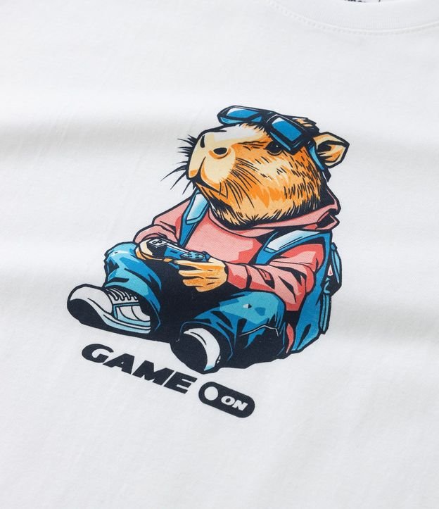 Remera Infantil con Estampa de Carpincho - Talle 5 a 14 años 3