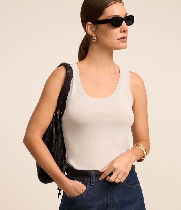 Blusa Musculosa de Punto Ligero