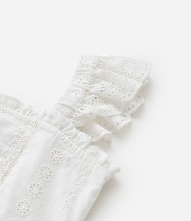 Blusa Infantil en Tricolina con Asa de Broderie - Talle 5 a 14 años 7