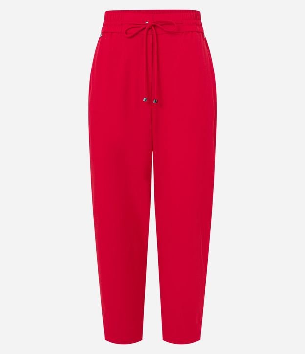Pantalón Fluido con Cintura Elástica y Lazo 5