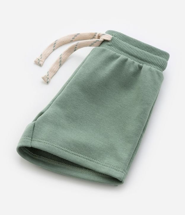 Conjunto Infantil Remera y Bermuda de Algodón con Bolsillo y Estampa de Rayas - Talle 0 a 18 meses 6