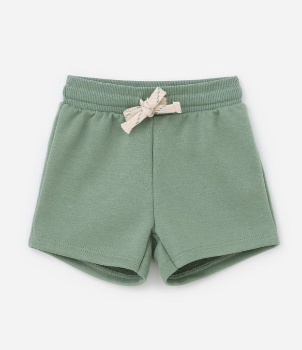 Conjunto Infantil Remera y Bermuda de Algodón con Bolsillo y Estampa de Rayas - Talle 0 a 18 meses 7