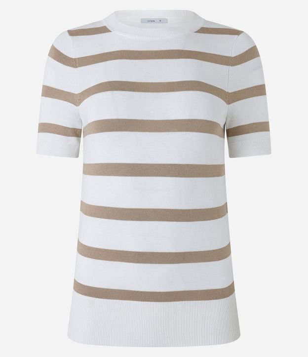 Blusa de Punto con Estampa a Rayas 7