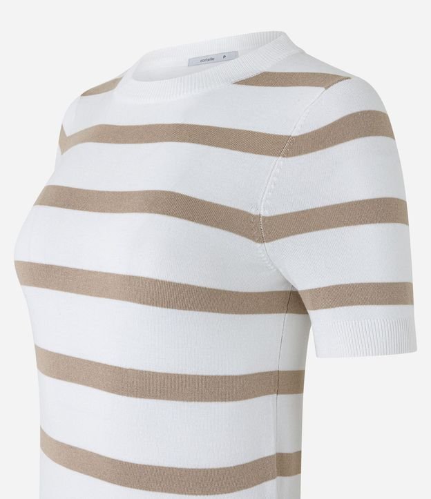 Blusa de Punto con Estampa a Rayas 8