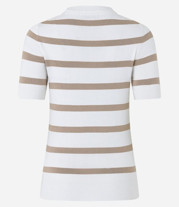 Blusa de Punto con Estampa a Rayas 9