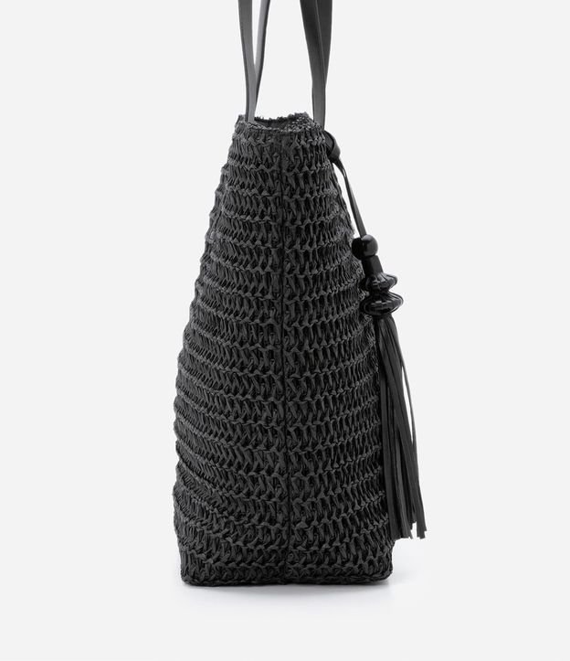 Bolso de Playa con Correa en PU y Detalle de Borla 5