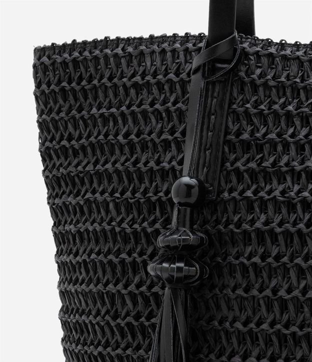 Bolso de Playa con Correa en PU y Detalle de Borla 8